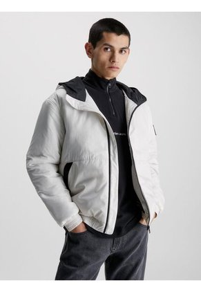 Cortavientos Acolchado En Poliéster Hombre Beige Calvin Klein