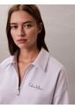 Saco Blanco De Tejido French Terry Con Cremallera Calvin Klein de Calvin Klein
