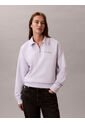 Saco Blanco De Tejido French Terry Con Cremallera Calvin Klein de Calvin Klein