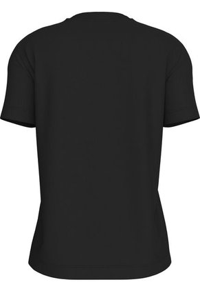 Camiseta Negra Con Logo Bordado Calvin Klein