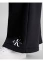 Pantalón Recto De Chándal Con Monograma Mujer Negro Calvin Klein de Calvin Klein
