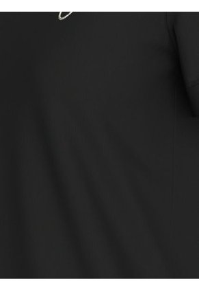 Camiseta Negra Con Logo Bordado Calvin Klein