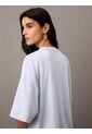 Camiseta Celeste Boxy Con Logotipo Calvin Klein de Calvin Klein