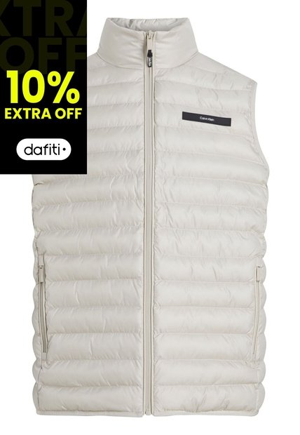 Chaleco Beige Acolchado Plegable Calvin Klein