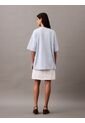 Camiseta Celeste Boxy Con Logotipo Calvin Klein de Calvin Klein