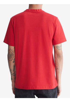 Camiseta Con Logo Rojo Calvin Klein