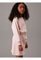 Vestido Rosado Estilo Saco Con Logo Para Niña Calvin Klein de Calvin Klein