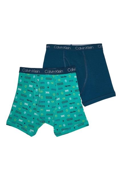 Pack De 2 Bóxer Con Logo Para Niño Calvin Klein