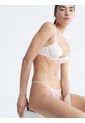 Tanga Con Encaje Mujer Blanco Calvin Klein de Calvin Klein