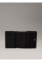 Billetera Negra Pequeña Acolchada De Plegado Triple Con RFID Calvin Klein de Calvin Klein