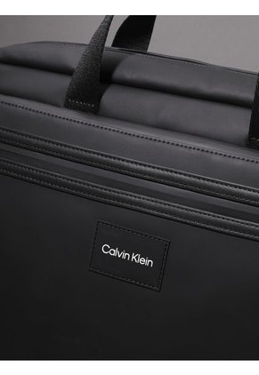 Maletín Negro Convertible Para Portátil Calvin Klein