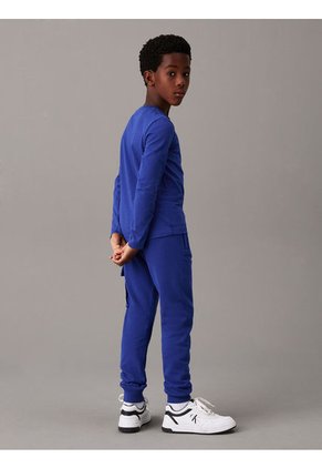 Pantalón Niño Azul De Chándal Holgado Cargo Calvin Klein