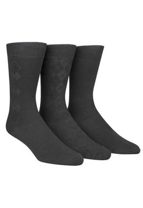 Pack Negro De 3 Medias Con Textura Bambú Calvin Klein