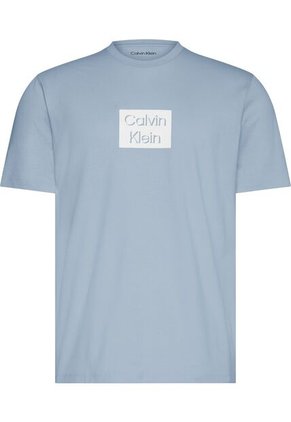 Camiseta Azul White Bogo Graphic Crewneck Calvin Klein
