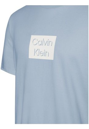Camiseta Azul White Bogo Graphic Crewneck Calvin Klein