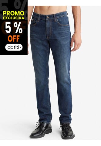 Jeans Azul Slim De Algodón Con Diseño Clásico Calvin Klein Calvin Klein