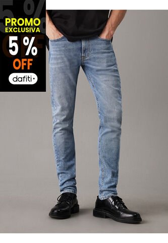 Jeans Azul Slim Tapere Para Hombre Calvin Klein Calvin Klein