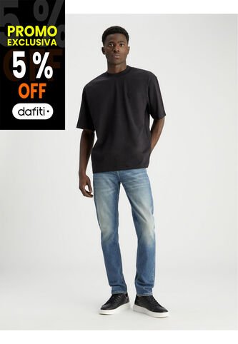 Jeans Azul Slim Taper Moderno Calvin Klein Calvin Klein