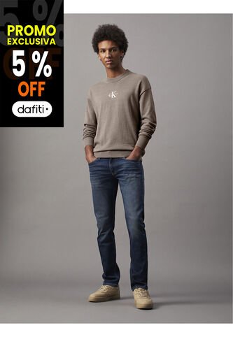 Jeans Azul Slim De Talle Medio Calvin Klein Calvin Klein