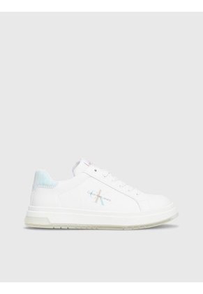 Tenis Blancos CK Jeans Con Detalle Celeste Calvin Klein