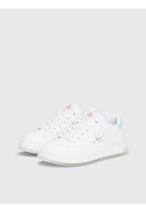 Tenis Blancos CK Jeans Con Detalle Celeste Calvin Klein