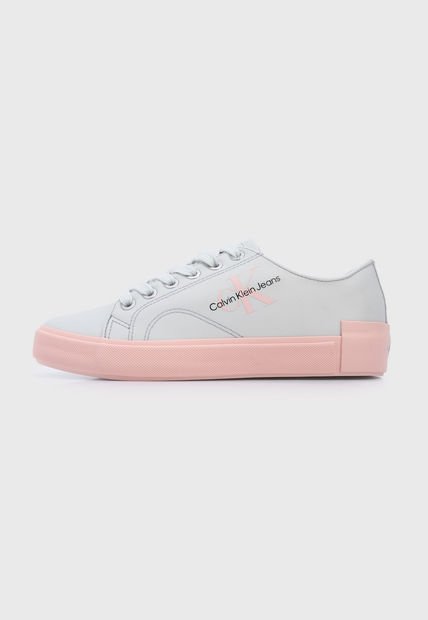 Tenis Lifestyle Verde Menta-Rosa Calvin Klein Ess Vulcanized Laceup Low NY