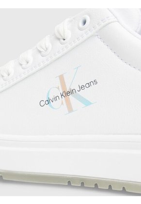 Tenis Blancos CK Jeans Con Detalle Celeste Calvin Klein