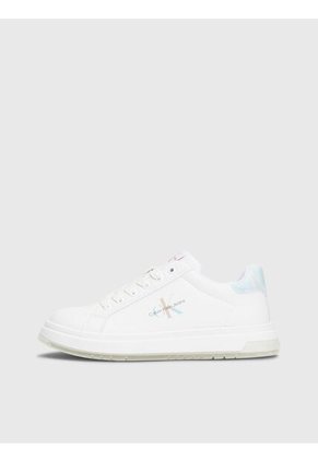 Tenis Blancos CK Jeans Con Detalle Celeste Calvin Klein
