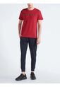 Camiseta Roja Manga Corta Con Logo Tape Calvin Klein de Calvin Klein
