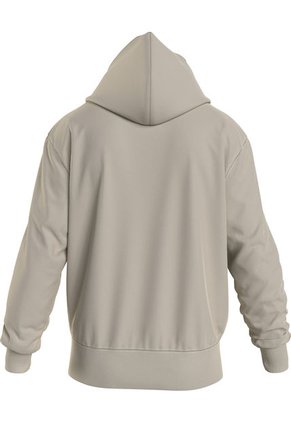 Sudadera De Algodón Orgánico Con Capucha Y Logo Hombre Beige Hombre Beige Calvin Klein