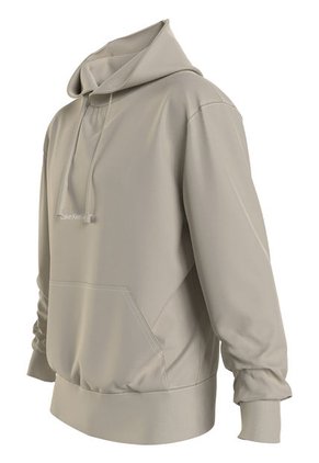 Sudadera De Algodón Orgánico Con Capucha Y Logo Hombre Beige Hombre Beige Calvin Klein
