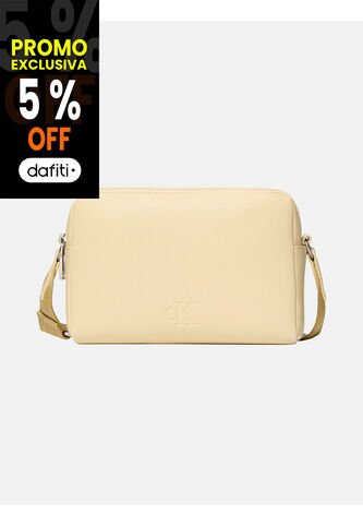 Bolso Beige Cruzado Ultralight Con Doble Cremallera Calvin Klein Calvin Klein