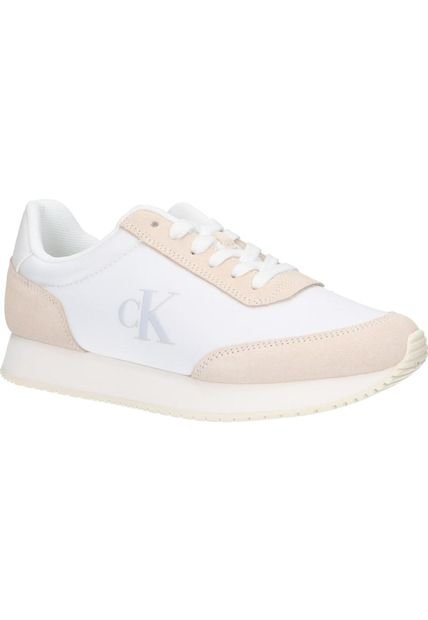 Tenis Blanco Con Logo Calvin Klein