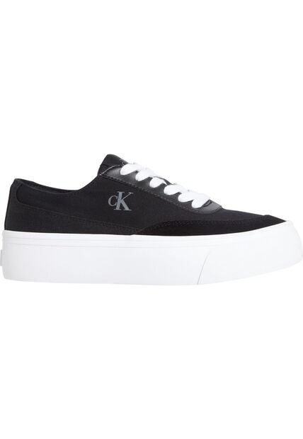 Tenis Multicolor De Lona Con Plataforma Calvin Klein