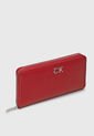 Billetera Rojo-Plateado Calvin Klein de Calvin Klein