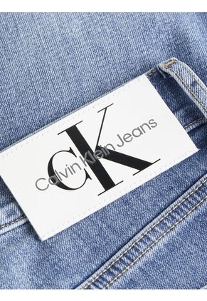 Bermudas Azul Slim Fit Denim Para Hombre Calvin Klein