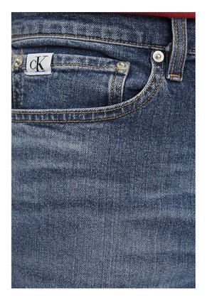 Bermudas Azul Slim Fit Denim Para Hombre Calvin Klein