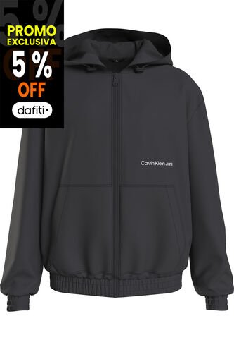 Chaqueta Negra Con Cierre Para Hombre Calvin Klein Calvin Klein