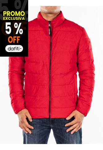 Chaqueta Manga Larga Con Cierre De Cremallera Hombre Rojo Calvin Klein