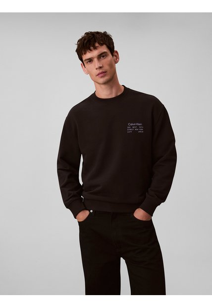 Saco Negro Con Gráfico De Logo Calvin Klein