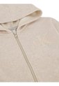 Buzo Gris Con Capota Y Logo En Relieve Calvin Klein de Calvin Klein