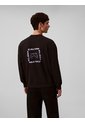 Saco Negro Con Gráfico De Logo Calvin Klein de Calvin Klein