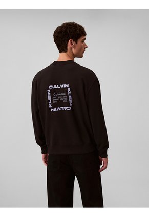 Saco Negro Con Gráfico De Logo Calvin Klein