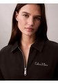 Saco Negro De Tejido French Terry Con Cremallera Calvin Klein de Calvin Klein