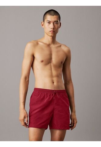 Traje Rojo De Baño De Largo Medio Con Cordón - CK Essentials Calvin Klein Calvin Klein