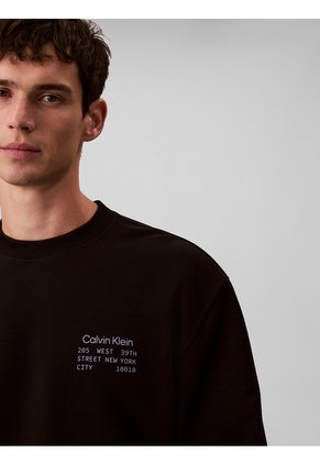 Saco Negro Con Gráfico De Logo Calvin Klein