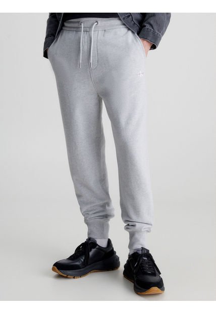 Joggers Gris Con Monograma Para Hombre Calvin Klein