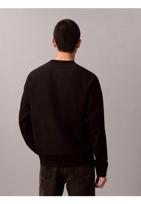 Saco Negro Con Monologo Estampado Calvin Klein