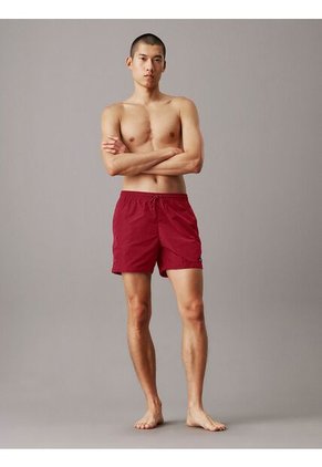 Traje Rojo De Baño De Largo Medio Con Cordón - CK Essentials Calvin Klein