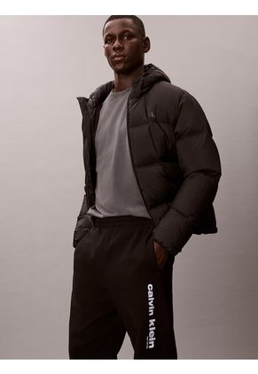 Jogger Negro Con Gráfico Retro Calvin Klein